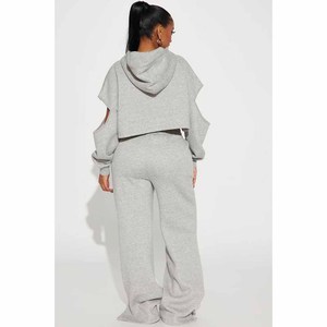 Women Tracksuit 2 Piece <b>Sets</b> <b>Plus</b> <b>Size</b> Long Sleeve Pullover Hoodie and Wide Leg Pant Suit Two Piece <b>Set</b> - Product Image 3