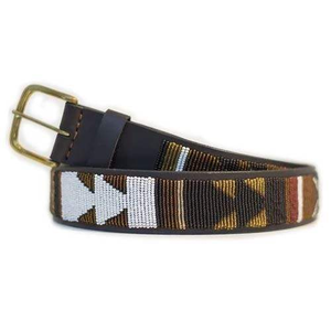 Ceintures de luxe en coton brodé, faites à la main, avec perles, motifs de perles de rocaille, tailles et couleurs personnalisables, logo personnalisé - Product Image 5