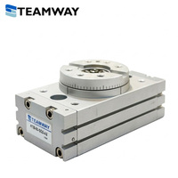 Actionneur rotatif série TEAMWAY RTB RTB-50-SD2-A2, type crémaillère, table pivotante pneumatique, engrenage à piston, rotation réglable à 180°