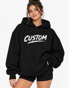 Trendy Oversized <b>Women</b> <b>Hoodie</b> Custom Pullover Casual Sweatshirt Relaxed Loose Fit Clothing <b>Soft</b> Comfortable Everyday Apparel - Product Image 5