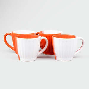 Dynamic Nordic Japandi Glazed Ceramic <b>Tea</b> <b>Mug</b> Set of 4 Eco-Friendly and Microwave Safe with Cork Cap for Mother's Day - Product Image 4