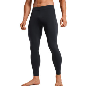 Men's High Quality Yoga Tight Pants Sports Compression Gym <b>Leggings</b> With <b>Pocket</b> Design For Running Fitness - Product Image 2