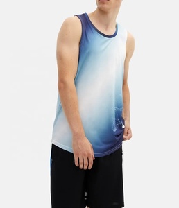 Summer Fashion Custom Tank Top for Gym Workouts Knitted Sublimation Design for Bodybuilding Fitness <b>Running</b> Plus Size <b>Singlet</b> - Product Image 5