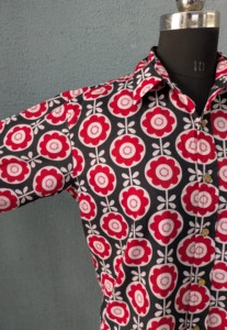 Men's Cotton Floral Print Short Sleeve Button up Casual Cotton Button Down Collar <b>Summer</b> <b>Shirt</b> ODM - Product Image 6