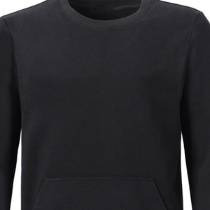 Sweat-shirt personnalisé en chenille noire d'hiver, imprimé délavé à l'acide, à manches longues, avec poche kangourou, lettres grecques, pour femmes - Product Image 6