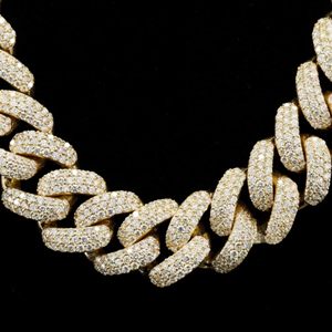 High Quality Customized 16mm Iced Cuban Link Moissanite Chain 925 Sterling <b>Silver</b> Rose Gold Plated D VVS Quality Hip Hop Style - Product Image 6