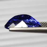 Piedra Preciosa Semipreciosa Natural de Tanzanita de 5.59 Quilates, 10x14mm, Corte Ovalado Facetado 3A, Limpia, para Joyería, GEMFORTE INC