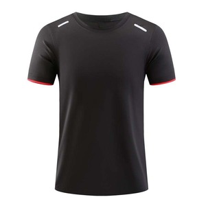 T-shirt de sport respirant et à séchage rapide pour hommes, idéal pour l'entraînement et le fitness, avec logo personnalisé, pour hommes actifs, vente en gros - Product Image 6