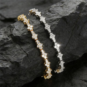 RAMDUT IMPEX Unisex Silver Plated Tennis Bracelet Brilliant Cut Moissanite Channel Setting Trendy Design GRA Certified - Product Image 5