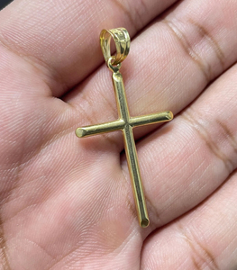 Custom Iced Out Cross Pendant 14K Gold Plated Alloy VVS Moissanite Diamonds Hip Hop Charm Unisex Gift Jewelry - Product Image 3