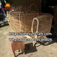 Nouveauté, meubles en rotin naturel de luxe, chaise en rotin, canapé une place, fabrication artisanale, directement de l'usine, canapé de jardin