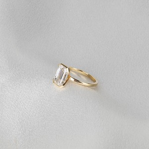 แหวนเพชรทรงเอเมอรัลด์ 3 กะรัต เพชรเลี้ยงในห้องปฏิบัติการ ตัวเรือนทองคำขาว 14K แหวนหมั้นเพชรเม็ดเดี่ยว แหวนสัญญา แหวนแต่งงานสำหรับผู้หญิง - Product Image 6