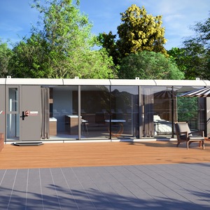Model V9C Occupancy: 2-4 Length: 37.7ft Width: 10.8ft Height: 10.5ft Building Area: 390.0ft² Electric Power: 18kw - Product Image 1