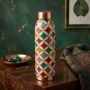Custom Printed Pure <b>Copper</b> Water <b>Bottle</b> 950ml Promotional <b>Copper</b> <b>Drinking</b> <b>Bottle</b> with Logo Printing - Product Image 6