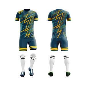 Uniforme de fútbol unisex de alta calidad, recién llegado, 100% poliéster sublimado, transpirable, para unisex. - Product Image 2