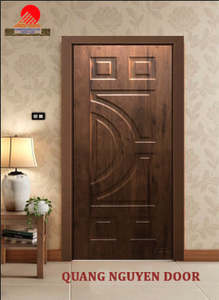 Porte en bois massif MDF de haute qualité, ouverture latérale moderne, anti-fissuration, anti-termites, design modèle, fabricant OEM pour hôtels et appartements - Product Image 6