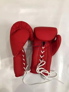 Conjunto de Boxeo de Cuero Vacuno Genuino de Alta Calidad, Color Rojo, Conjuntos de Boxeo Originales de Cuero Genuino - Product Image 4