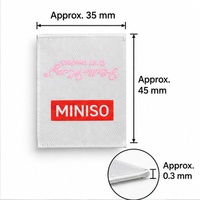 Étiquettes personnalisées en satin imprimées avec logo et texte, étiquettes pour vêtements et accessoires