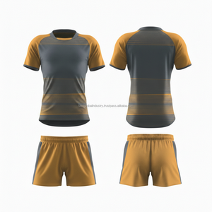 Uniforme de Rugby Sublimado de Manga Corta de Secado Rápido Personalizado OEM al por Mayor - Product Image 4
