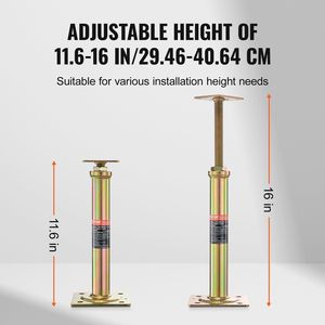แจ็คแท่นวางสินค้า4ชิ้นแบบปรับได้11.6 "-16" ลิฟต์ปรับระดับพื้นเสายกพื้น - Product Image 3