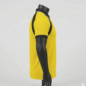 Chemise unisexe d'été à manches courtes en coton tricoté, imprimée sur mesure, anti-plis, respirante, élégante, avec col et poche - Product Image 2