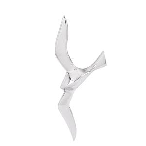Sculpture d'oiseau volant en polissage brillant, décoration pour la maison, salon, décoration moderne de la maison, figurine d'oiseau décorative - Product Image 1
