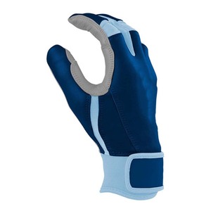 Gants de frappe bleus rembourrés avec fermeture auto-agrippante, unisexes, pour adultes, en tissu tricoté, spandex et nylon - Product Image 2