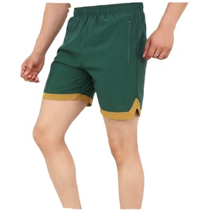 Pantalones Cortos Casuales para Hombre, MOQ Bajo, Diseño Sólido, Tela de Lona en la Parte Delantera, Ecológicos, de Secado Rápido, Transpirables, con Cierre de Cordón, Largo Corto - Product Image 1
