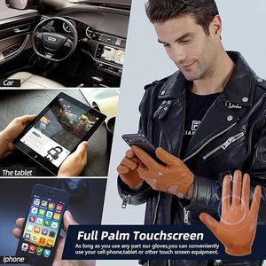 Gants de conduite pour hommes en cuir, gants de conduite sans doigts, gants de course en cuir, gants de sport personnalisés - Product Image 4