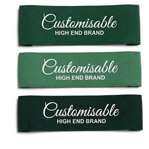 Etiquetas personalizables para prendas de vestir, etiquetas rectangulares de algodón para coser, etiquetas de marca con borde cortado a caliente, etiquetas de tela impresas lavables - Product Image 3