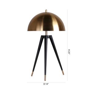 โคมไฟตั้งโต๊ะทองเหลืองโบราณพร้อมฐานตกแต่ง แสงไฟเสริมสำหรับบ้านและโรงแรมสไตล์คลาสสิก - Product Image 4