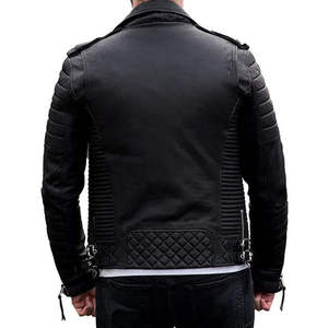 Veste à capuche unisexe en cuir véritable avec fermeture éclair et poches, vêtement décontracté d'hiver, col rabattu, coupe classique - Product Image 3