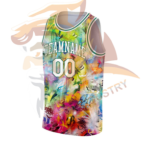 Wholesale Price Basketball Jersey With Custom Sublimation Design Custom Breathable Anti-Bacterial Quick Dry Basketball Jersey - Product Image 4