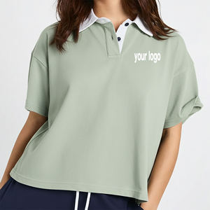 <b>Women</b> Hot Selling Casual Wear <b>Women's</b> Golf <b>Polo</b> <b>Shirts</b> Wholesale Affordable Price Classic Fit Solid Color <b>Polo</b> <b>Shirts</b> - Product Image 1