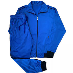 Ensemble de survêtement personnalisé en polyester technique pour homme, chaud et élastique, idéal pour le jogging et l'entraînement - Product Image 2