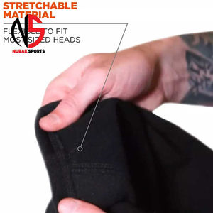 Balaclava noire unisexe à motif uni, taille personnalisable, pour affichage intégral du visage, vente en gros chez Nurak Sport - Product Image 4