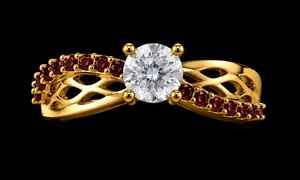 Anillo de Boda Apilable de Plata de Ley 925 con Circonita Solitaria, Chapado en Oro de 18k, Engaste de Garras, Hecho a Mano, para Mujer, Regalo para Ella - Product Image 2