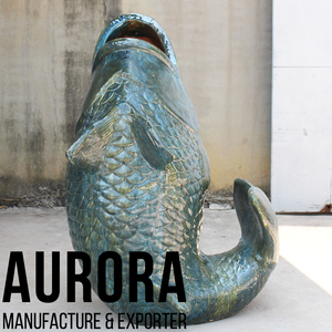 Vente en gros de statues d'animaux en céramique à prix d'usine, décoration florale avec logo personnalisé - Product Image 4