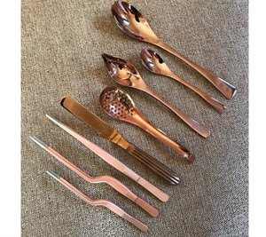 8 Piece Gold Chef Plating <b>Tools</b> Set Plasma Coated Stainless Steel Culinary Kit for <b>Precision</b> Food Decoration and Garnishing - Product Image 3