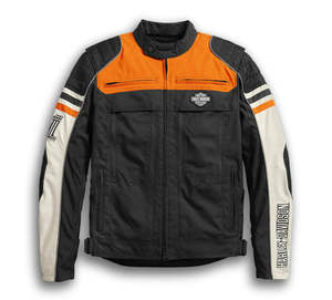 Mens Black Motorcycle Riding Leather <b>Jacket</b> Lightweight Windproof <b>Biker</b> <b>Jacket</b> Harley Men's Metonga Switchback Riding <b>Jacket</b> - Product Image 1