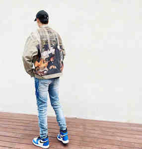 Jeans Personalizados para Hombre, Estilo Casual, Deportivo, Cintura Alta, Pantalones de Mezclilla, Pantalones Elásticos para Otoño - Product Image 4