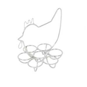 Creativo Soporte para Huevos con Diseño de Pollo, Acabado en Níquel, para Encimera de Cocina, Decoración y Almacenamiento - Product Image 2