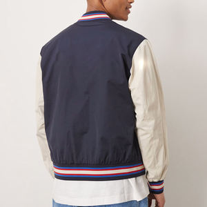 100% Wool Vintage Letterman Varsity <b>Jacket</b> Embroidered Logo Canvas Hooded Waterproof <b>Baseball</b> <b>Jacket</b> <b>Men</b> - Product Image 2