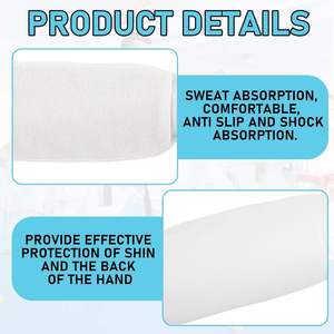 2 paires de protections rembourrées en nylon pour tibias, poings et avant-bras, équipement de protection pour les pieds et les mains pour les arts martiaux - Product Image 4