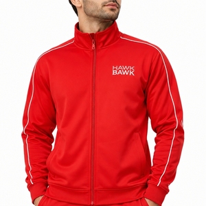 เสื้อแจ็คเก็ตแทร็คซิปเต็มตัวสำหรับผู้ชาย แบบสั่งทำพิเศษ ทรงสบาย ใส่เล่นกีฬา ฝึกซ้อม ชุดกีฬาสั่งทำพิเศษสำหรับผู้ชาย - Product Image 2