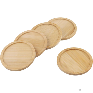 Custom Logo Eco-Friendly Bohemian Bamboo Breakfast Tray Disposable Serving Dish Hotels Kitchen SafeDessert Plate - Product Image 2