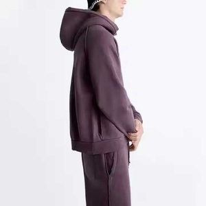 Wholesale Custom logo Boxy Fit Men Plain Joggers Distressed <b>Tracksuit</b> Streetwear Straight Sweatpants and Hoodie Set <b>Tracksuits</b> - Product Image 4