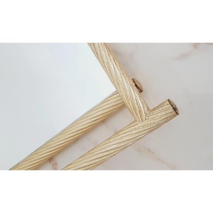 Rectangle <b>Gold</b> Plated <b>Mirror</b> <b>Tray</b> Glamorous Decorative Handle Design Single-piece Package - Product Image 6