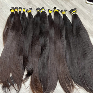 Cheveux naturels 100% humains vietnamiens, qualité artisanale, provenant d'un seul donneur, prêts à être expédiés, compatibles avec la décoloration, mèches solides. - Product Image 2