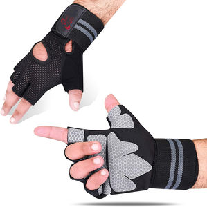 Guantes de Gimnasio Antideslizantes de PU para Hombre y Mujer, para Levantamiento de Pesas, Entrenamiento, Ejercicio, Fitness, Culturismo - Product Image 2